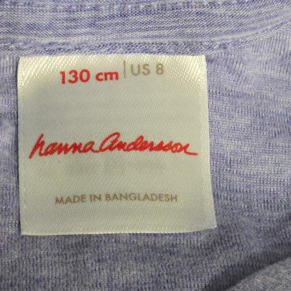 Hanna Andersson Girls Blue Space Dye Hooded Active Dress Thumbholes Size 8 130cm - Picture 5 of 8